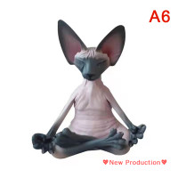 ราคา การผลิตใหม่ รูปปั้นแมวสฟิงซ์พระพุทธรูปแปลกๆของสะสมรูปปั้นงานศิลปะสำหรับตกแต่งรูปแมวมีความสุขโยคะทำสมาธิกลางแจ้งรูปปั้นในสวน (19927018912)