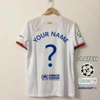 ราคา FC Barcelona Fans Issue 23 24 Barcelona Home Away เสื้อแข่งฟุตบอล S 4XL ชื่อของเธอและจำนวนเพิ่มได้ (20670684871)