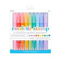 ราคา OOLY confetti stamp double ended markers set of 9 (18131350189)