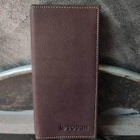ราคา กระเป๋าสตางค์TOUGHหนังแท้ ทรงยาว หนังชามัว หนังหนา Wallet กระเป๋าหนังแท้ 100 ทนทาน (20681044633)
