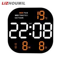 ราคา LIZHOUMIL นาฬิกาติดผนังดิจิตอล Ledนาฬิกานาฬิกาปลุกแบบควบคุมรีโมทติดผนังหน้าจอวันที่อุณหภูมิความสว่างปรับได้10ระดับ (20481053592)