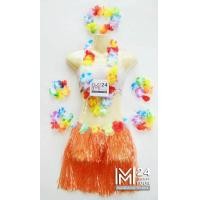 ราคา 1 ชุดมี 7 ชิ้น ยาว 40 ซ ม ชุดฮาวาย กระโปรงเชือกฟาง มาลัยคอ มาลัย ข้อมือ ข้อเท้า มาลัยฮาวาย กระโปรงฮาวาย มาลัยดอกไม้ มาลัยฮาวาย costume Hawaii m24 (11858907480)