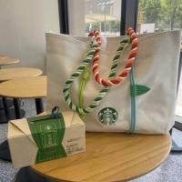 ราคา กระเป๋าผ้า กระเป๋าสะพายข้าง กระเป๋าผ้าแคนวาส Starbucks มี 2 สี (20139590522)