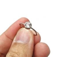 ราคา แหวนเงินแท้ 92 5 งานส่งออก ฝังแบบหุ้มครับไม่เกี่ยวเสื้อผ้า ด้วยพลอยเพทายแท้จำนวน 1 เม็ด ขนาด 6 มิลตัวเรือนขัดเงาอย่างดี แล้วเคลือบด้วยทองคำขาว คุณภาพส่งออกครับ (20956529633)