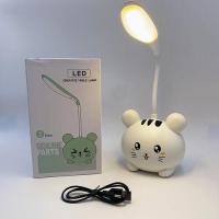ราคา โคมไฟตั้งโต๊ะ LED ไร้สาย พกพา สีขาว ชาร์จไฟ โคมไฟถนอมสายตา โคมไฟโต๊ะทำงาน โคมไฟเล่นคอม โคมไฟอ่านหนังสือ เขียนหนังสือ (3960526803)