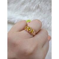 ราคา แหวนนาคข้อมะขามทับทิมสีเหลือง แหวนเศษนาคแท้ (15153763950)