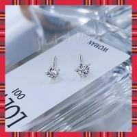 ราคา พร้อมส่ง ต่างหูก้านเงิน S925 ต่างหูก้านเสียบ เพชรCZ รูปดาว สีเงิน Silver925 (17511744743)