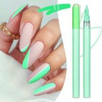 ราคา ปากกากราฟฟิตีเล็บ1ชิ้นสำหรับ3D เล็บไดอารี่นิโคลแบบ DIY ปากกาทาเล็บเครื่องมือตกแต่งเล็บสีทาเล็บ (17675003418)