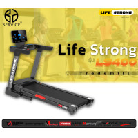 ราคา ลู่วิ่งไฟฟ้า Life Strong รุุ่น LS400 มอเตอร์ 3 0 สามารถพับเก็บได้ มีรู Mp3 และ รูเสียบ USB พื้นที่วิ่ง 45 cm x 125 cm หน้าจอแสดงผล LED (18738194293)