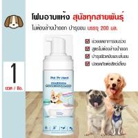 ราคา Pet Protect Dog Foam Shampoo แชมพูอาบแห้งสุนัข โฟมอาบแห้ง สูตรอ่อนโยน ไม่ระคายเคือง บำรุงขน ธรรมชาติ 100 สำหรับสุนัข 200 มล ขวด (8152256085)
