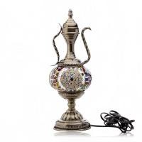 ราคา Mzd โคมไฟตั้งโต๊ะ E14วินเทจโคมไฟตั้งโต๊ะตกแต่งหม้อโคมไฟตั้งโต๊ะแก้วสีทรงหม้อไฟ LED ของแปลกใหม่ (18691497441)