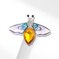 ราคา แมลงที่สวยหรูย้อนยุคแมลงปอเสื้อยกทรงระดับไฮเอนด์ Rhinestone ผึ้งเข็มกลัด Pin (16451658051)