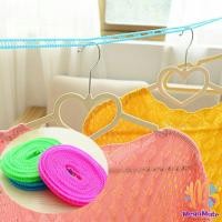 ราคา ราวเชือกตากผ้าไนล่อน จัดส่งแบบคละสี หน้า แรกราวตากผ้ ากผ้าหอพักนักศึกษ าราวตากผ้ากลางแจ้งกันลมเชือ Dry clothes Rope มีสินค้าพร้อมส่ง (19710634339)