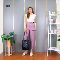 ราคา 8801 กางเกง 8 ส่วน ทรงสแล็ค S 3XL กระบอกเล็ก ผ้าเปเป้ เอวสูง (18277734129)