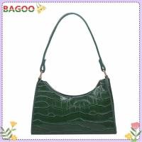 ราคา จัดส่งเร็ว กระเป๋าถือสะพายไหล่สำหรับผู้หญิงแฟชั่นกระเป๋าช้อปปิ้งหนังจระเข้ PU สีทึบช้อปปิ้งกระเป๋าสะพายไหล่ซิปสบายๆสำหรับช้อปปิ้งประจำวันการเดินทางพักผ่อน (18576873705)