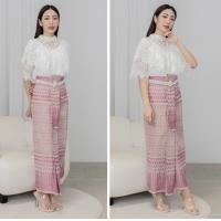 ราคา ส่งเร็ว อัพเดตผ้าถุงผ้าฝ้าย ผ้าถุงกึ่งสำเร็จติดตะขอทรง จีบหน้านางเป็นผ้าฝ้ายทอเครื่องทอแน่นลายสวยคมชัด (15714630370)