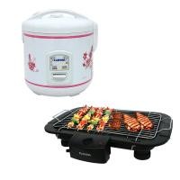 ราคา KASHIWA หม้อหุงข้าวไฟฟ้า อุ่นทิพย์ 1 ลิตร รุ่น RC 110 สีขาว KASHIWA เตาย่างบาร์บิคิวไฟฟ้า 2000W รุ่น KW 3010 (9771061)