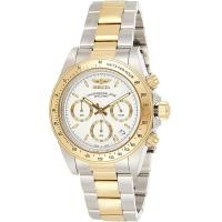 ราคา Invicta Mens Speedway two tone stainless steel and 23k gold plated Japanese Quartz Watch with Two Tone Stainless Steel Strap Silver 20 Model 9212 (15997490582)