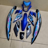 ราคา ชุดสี sonic new โซนิค ตัวใหม่ สีน้ำเงิน ฝาท้ายสีดำ พร้อมติดลายสติ๊กเกอร์เคลือบเงาแท้แต่งสีฟ้า ปี2007 ยกชุด9ชิ้น (12415197484)