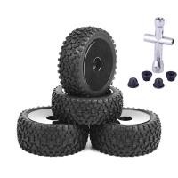 ราคา 4Pcs 85mm Tires Wheel Tyre for Wltoys 144001 124019 104001 RC Car Upgrade Parts 1 10 1 12 1 14 Scale Off Road Buggy (20043905572)