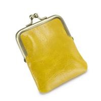 ราคา กระเป๋าเงินสำหรับผู้หญิงเหรียญแบบหนีบเล็กหนังวัวแท้แบบย้อนยุคใหม่2033สไตล์ยุโรป (18603700103)