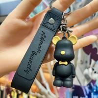 ราคา พวงกุญแจการ์ตูนนอร์ดิกติดโบว์หมีรุนแรง Bearbrick จี้ห้อยกระเป๋าพวงกุญแจรถยนต์มีสายคล้องมินิหุ่น Hiasan Gantung Rantai Kunci Kereta Rumel (20985534593)