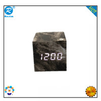 ราคา Remim นาฬิกาอิเล็กทรอนิกส์ LED เสียงควบคุมนาฬิกาเรือนไม้สร้างสรรค์หินอ่อนเทียมนาฬิกาปลุกนาฬิกาปลุกข้างเตียงเม็ดนาฬิกาปลุก (17808033563)