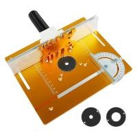 ราคา Aluminium Router Table Insert Plate Wood Milling Flip Board with Miter GaugeRouter Trimmer Woodworking Wood Tool A (20042636664)
