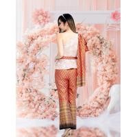 ราคา ชุดไทยประยุกต์ ชุดไทยกางเกง Pimpa ชุดไทยสวย ชุดไทยทันสมัย Thai Pants Sabai Thai กางเกงผ้าไทย ชุดลอยกระทง ชุดสงกรานต์ ชุดไทย Thai Costume แฟชั่นสตร (5723110706)