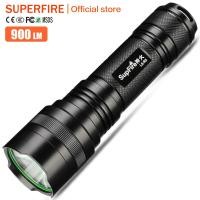 ราคา Supfireไฟฉายที่มีประสิทธิภาพไฟฉายสวิตช์ท้ายกระบอก3000lm 26650แบตเตอรี่Linterna LED L6สำหรับขบวนSofirn Fenix Nitecore Nicron (1541806406)