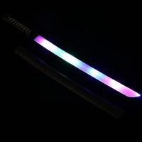 ราคา HOBIBEAR ดาบเรืองแสงพลาสติกเพลงระยิบระยับที่มีสีสันดาบซามูไรสำหรับเด็กอะนิเมะเพลงของเล่นดาบ (15318298496)