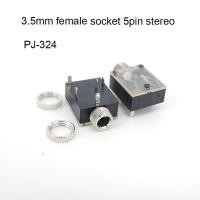 ราคา PJ Series Headphone PCB Mount female Jack socket 6 35mm 6 5 1 4 3 5mm Audio Video Connector PJ 612A PJ 324 Earphone Adapter YB8TH (20414502511)