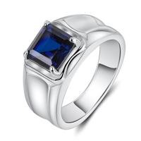 ราคา 3 Colors Crystal Gemstone Simple Style Men Women Fashion Jewellery Silver 925 Original Ring (13918836404)