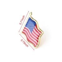 ราคา liuchuanbing Wond ธงชาติอเมริกา Lapel Waving Pin ภูมิใจ USA ตุ้งติ้งกระเป๋าติดตราเข็มกลัดตกแต่งของขวัญ (10755031095)