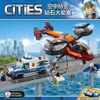 ราคา LEGO Police plane 60210 aerial special police base robbery assembly toy 60209 boy puzzle block (20709683480)
