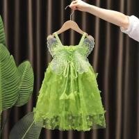 ราคา สาวดิสนีย์ทิงเกอร์เบลล์ชุดฮาโลวีนเครื่องแต่งกายเด็กสีเขียวTinkerbellแฟนซีนางฟ้าเจ้าหญิงคอสเพลย์พรรคเทศกาลชุด (20533395759)