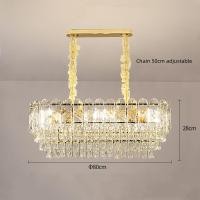 ราคา ประชุม ไฟ LED หรี่แสงสามสี Lampu Gantung Kristal Pelindung Mata ร้านอาหารไฟติดเพดานห้องนั่งเล่นไฟติดเพดานไฟเพดานห้องนอน (20478324847)