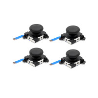 ราคา 4PCS Replacement Joystick Black Joystick Plastic Joystick for Switch 3D Joystick Analog Thumb Stick for Switch Lite Joycon Game Controller Repair Tool (19756758623)