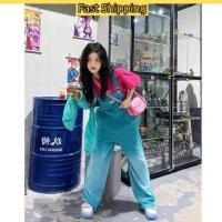 ราคา TOFASHIONS ชุดจั๊มสูทผู้หญิงสไตล์เกาหลีจั๊มสูทกางเกงยีนส์แฟชั่นสำหรับผู้หญิงกางเกงขายาวทรงหลวมคร็อปแพนท์เอวสูงกางเกงยีนส์เสื้อเด็กมีเอี๊ยมไซส์ใหญ่พิเศษสำหรับผู้หญิง23102608 (20758353314)