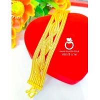 ราคา สร้อยข้อมือเลส B363 หนัก 5 บาท ลายโรมิโอเกลัยว งานทองเคลือบ ชุบทอง ทองไมครอน ทองสวยเลสข้อมือ (20265628688)