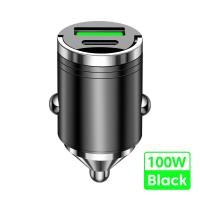 ราคา 100W Mini Car Charger Super Fast Charging PD QC3 0 USB Car Chargers Type C Adapter สำหรับ 13 12 Xiaomi 12 Samsung (19715111190)
