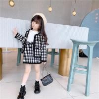 ราคา BAOLONGXIN เสื้อแจ็กเก็ตผ้าขนสัตว์ลายสก๊อตขาวดำสำหรับเด็กผู้หญิงชุดเสื้อผ้าแฟชั่นย้อนยุคมีกลิ่นหอมเล็กน้อย กระโปรงสองชิ้นกระโปรงสั้นชุดเด็ก (20026099956)