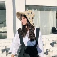 ราคา หมวกสาน ปีกกว้าง หมวกลายสาน หมวกสาน ทรง Oversize ทรงใหญ่ สำหรับผู้หญิง (683660237)