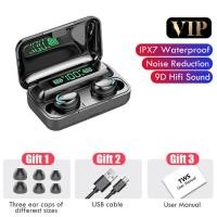 ราคา F9 TWS หูฟังบลูทูธพร้อมไมโครโฟนหูฟัง3000Mah กล่องหูฟังไร้สายจอแสดงผล LED ชุดหูฟังบลูทูธไร้สาย (21170603802)