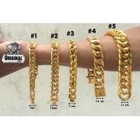 ราคา สร้อยข้อมือ ทอง 1 5ลาย สแตนเลสแท้100 ข้อมือ กำไล ข้อมือโซ่ โซ่ข้อมือ โซ่ กำไลโซ่ chain bracelet (14420704092)