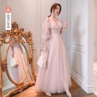 ราคา ชุดเพื่อนเจ้าสาวสีเทาลุคนางฟ้าเรียบหรูแบบใหม่ปี2023ชุดเดรสยาวคลุมสะโพกแบบยาวเรียบหรูใส่แล้วดูผอมเพรียวสำหรับสาวๆเดรสยาวสำหรับผู้หญิง (8743907205)