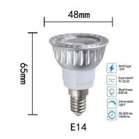 ราคา หลอดไฟฮาโลเจน50W สีขาวอบอุ่นอบอุ่นเย็น E14 E27สปอตไลท์ไฟ LED 5W E12 220V 12V 24V 36องศา (19245731564)