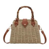 ราคา กระเป๋าสานมีหูหิ้วไม้ไผ่สำหรับผู้หญิงกระเป๋าสานสะพายไหล่กระเป๋าชายหาดสำหรับฤดูร้อนใหม่ (21170289187)