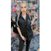 ราคา เสื้อเชิ๊ตลายน้องแมว (20925341670)