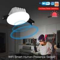 ราคา Moes Tuya Smart ZigBee Human Presence Detector Radar Detection Sensor Photometric 2 in 1 Function Smart Life Ceiling PIR Hub (14815999464)